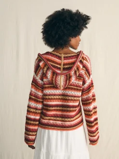 Women Faherty Brand Sweaters|Hoodies & Sweatshirts*Beach Bonfire Crochet Hoodie -