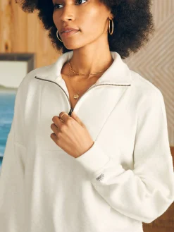 Women Faherty Brand Hoodies & Sweatshirts*Beach Fleece Quarter Zip -