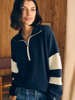 Women Faherty Brand Hoodies & Sweatshirts*Beach Fleece Quarter Zip -