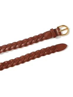 Women Faherty Brand Belts*Braided Leather Belt -