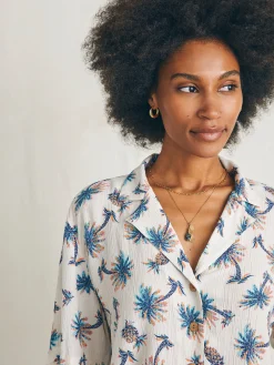 Women Faherty Brand Shirts & Tops*Cabana Camp Shirt -