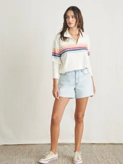 Women Faherty Brand Hoodies & Sweatshirts*Cabana Towel Terry Quarter Zip -