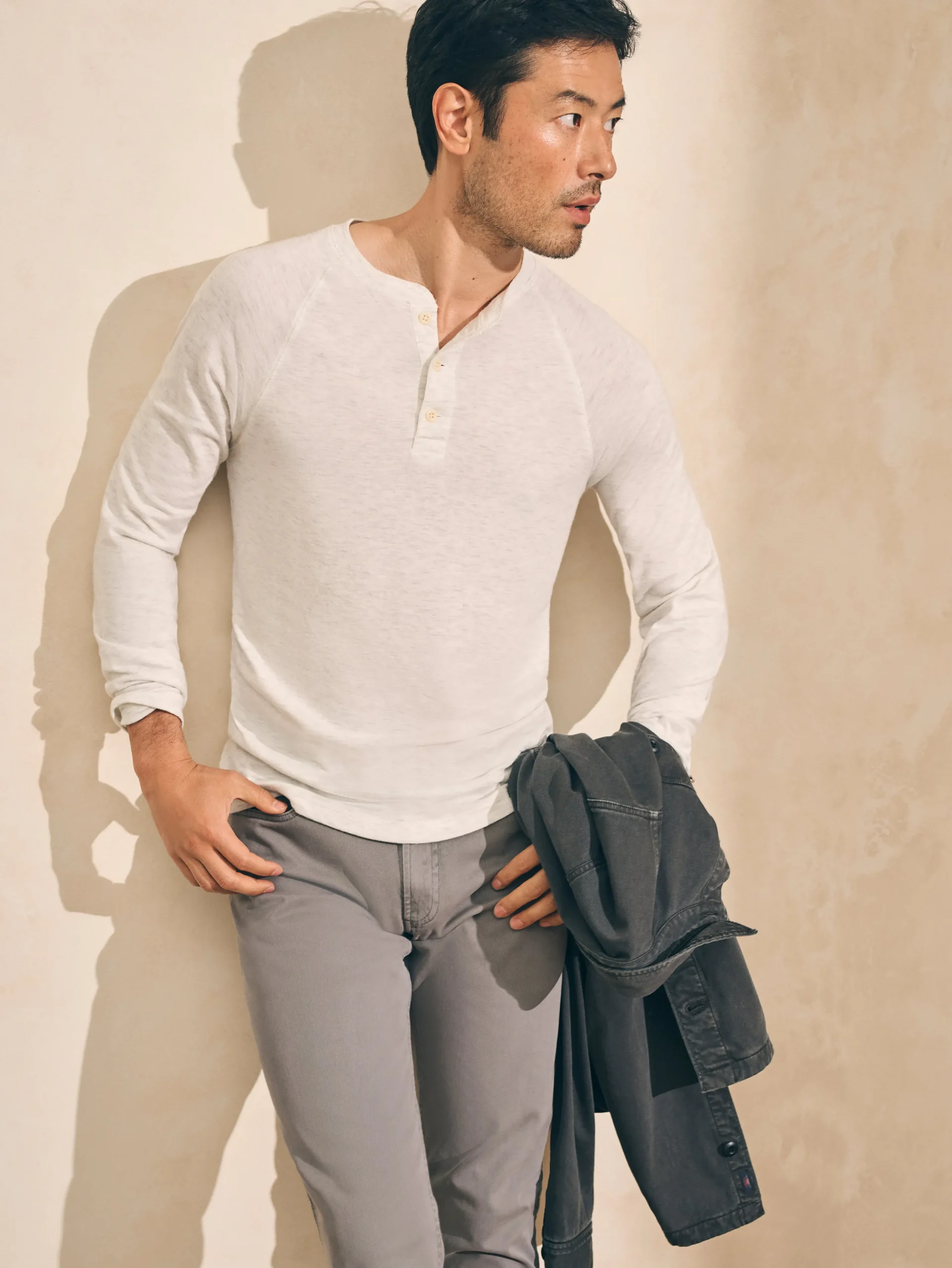 Faherty Brand T-Shirts & Henleys*Cloud Cotton Long-Sleeve Henley (Tall) -