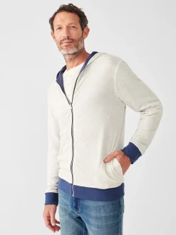 Faherty Brand Hoodies & Sweatshirts*Cloud Cotton Reversible Zip Hoodie -