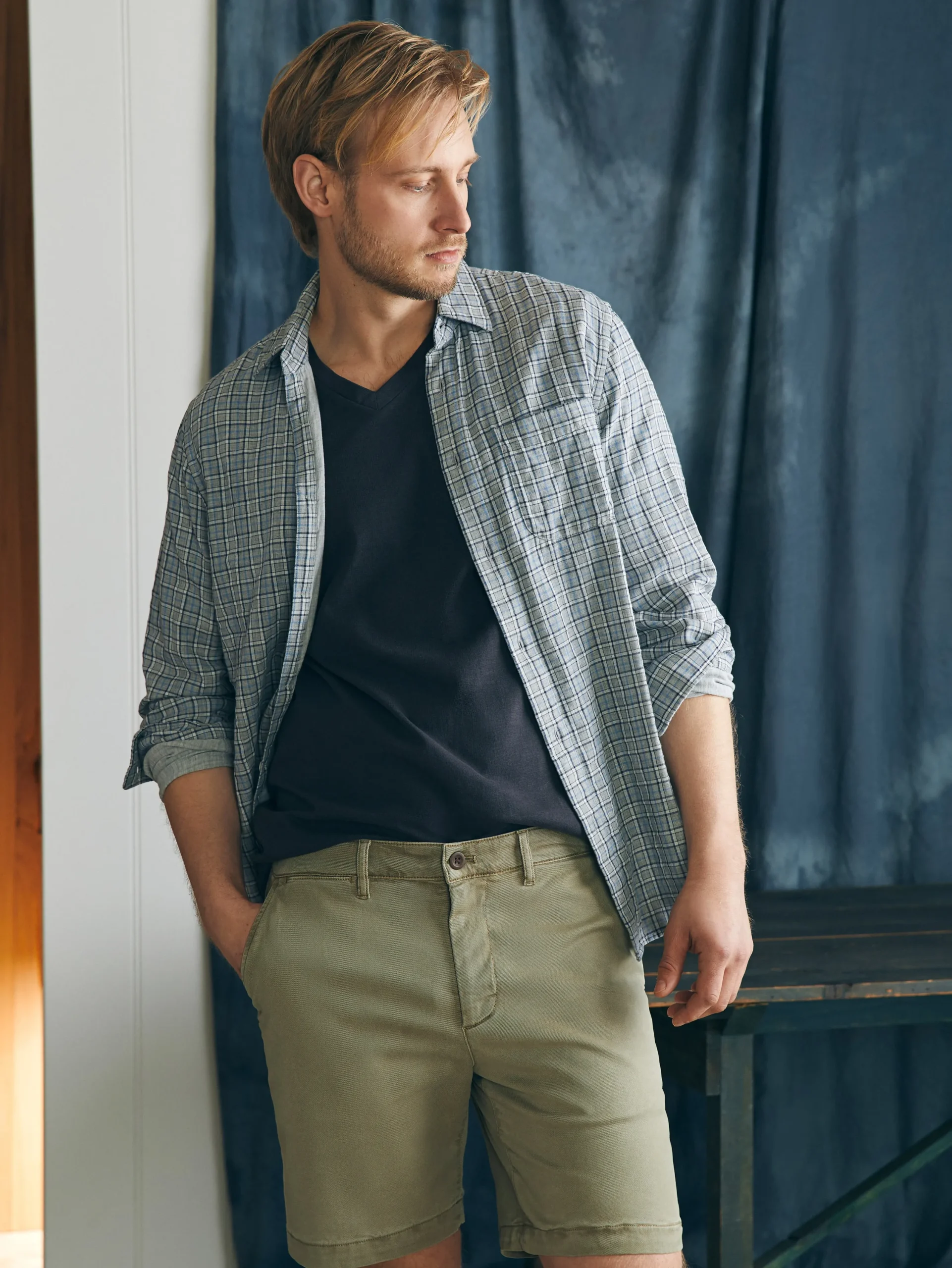 Faherty Brand Shorts*Coastline Stretch Chino Short (8" Inseam) -