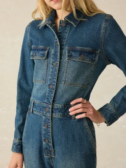 Women Faherty Brand Dresses*Denim Michelle Jumpsuit -
