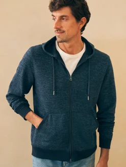Faherty Brand Hoodies & Sweatshirts*Double Knit Zip Hoodie -