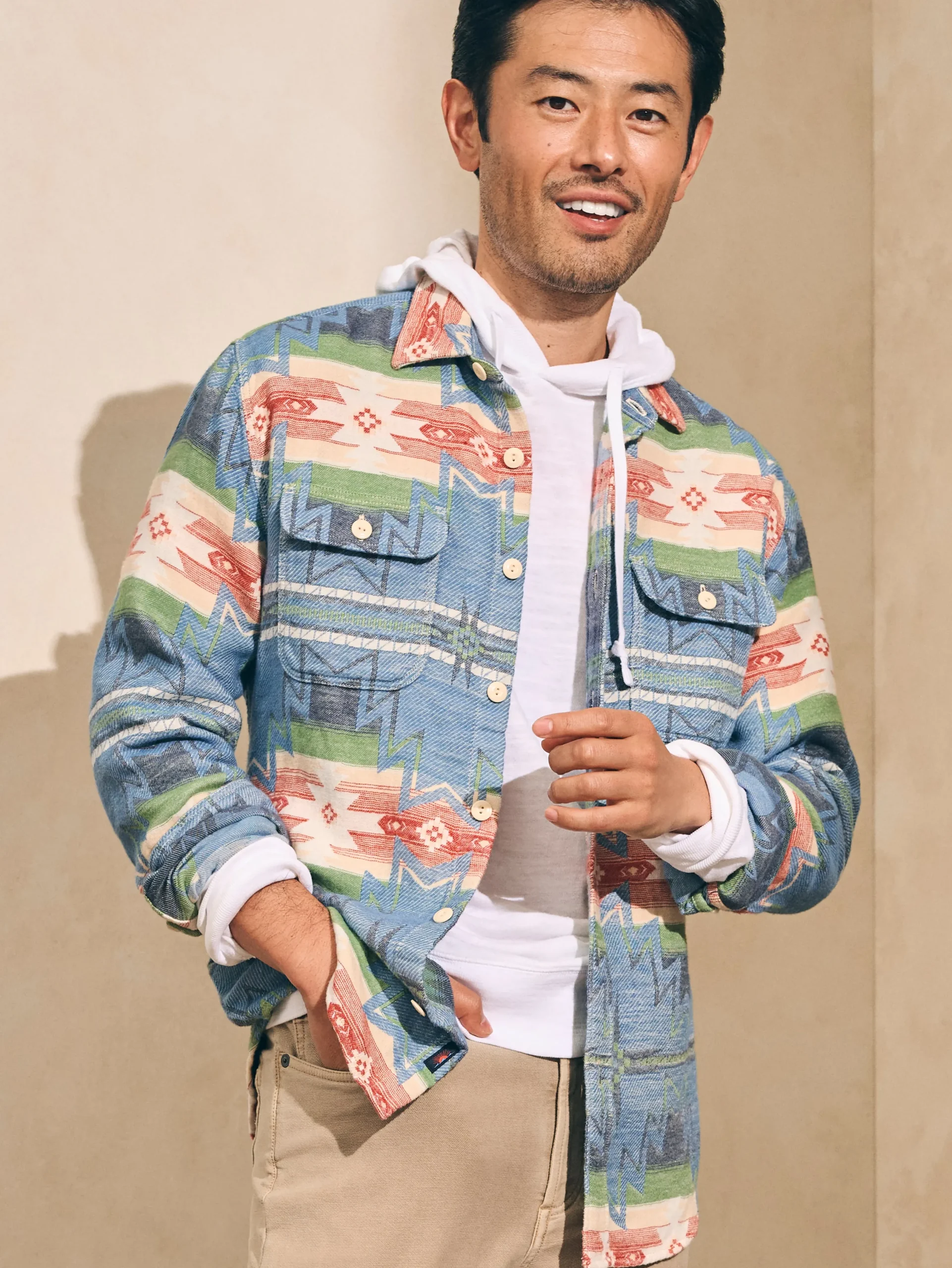 Faherty Brand Shirts*Doug Good Feather Canyon Overshirt -