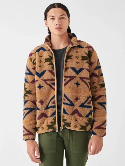 Faherty Brand Jackets & Vests*Doug Good Feather High Pile Fleece Full Zip -