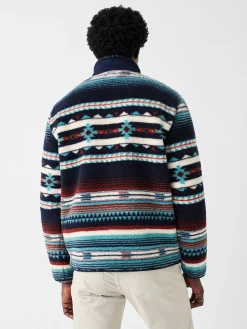 Faherty Brand Jackets & Vests*Doug Good Feather High Pile Fleece Popover -