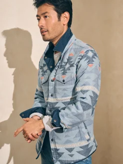 Faherty Brand Jackets & Vests*Doug Good Feather Reversible Bondi Jacket -