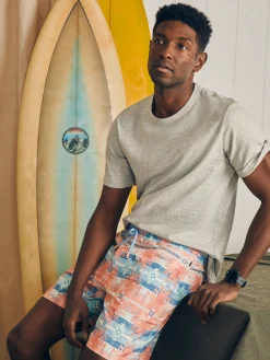 Faherty Brand Shorts|Swim*Doug Good Feather Shorelite Active Swim Short (7" Inseam) -