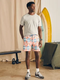 Faherty Brand Shorts|Swim*Doug Good Feather Shorelite Active Swim Short (7