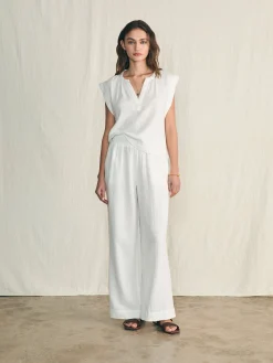 Women Faherty Brand Shirts & Tops*Dream Cotton Gauze Dylan Top -