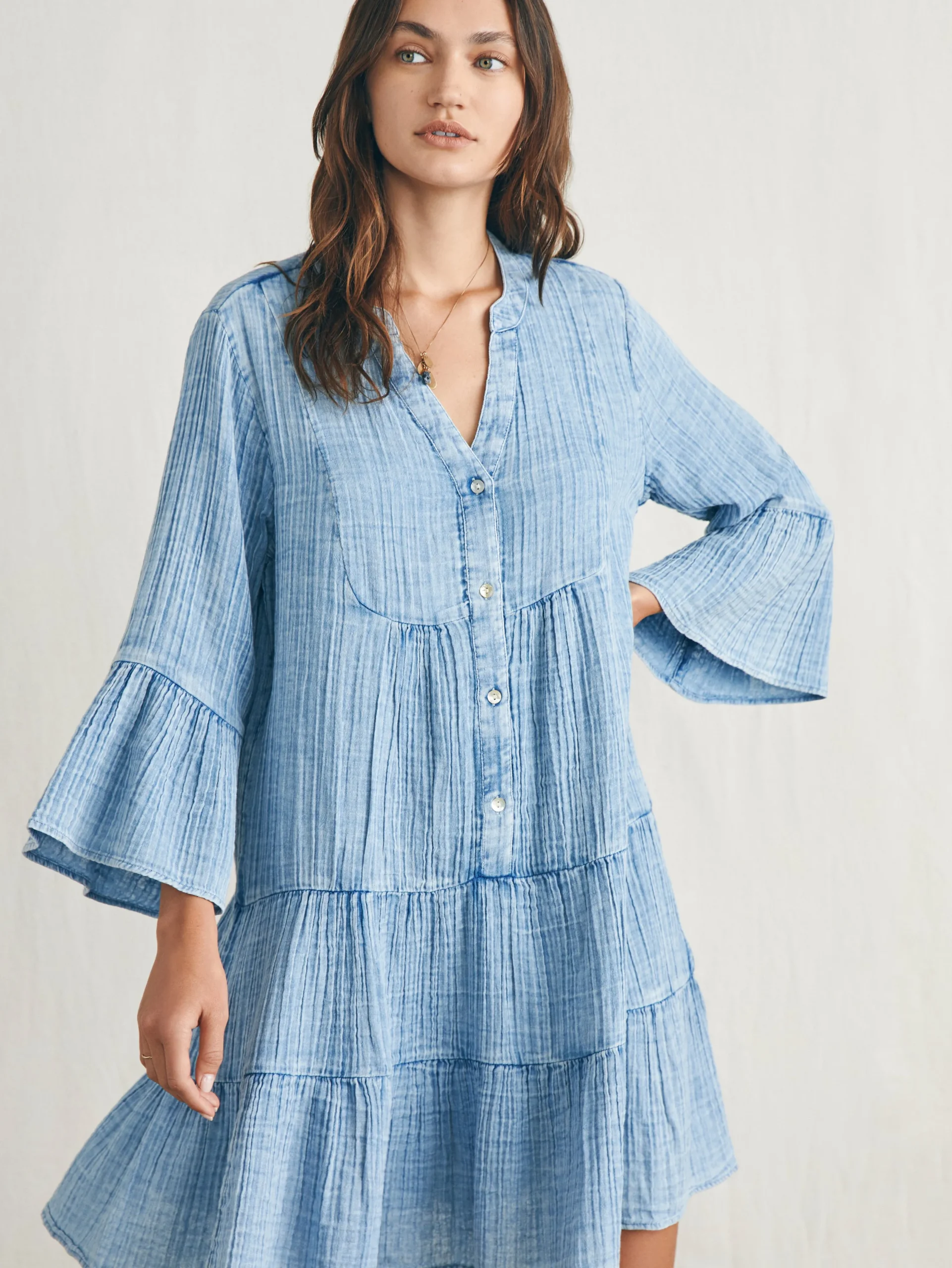 Women Faherty Brand Dresses*Dream Cotton Gauze Kasey Dress -