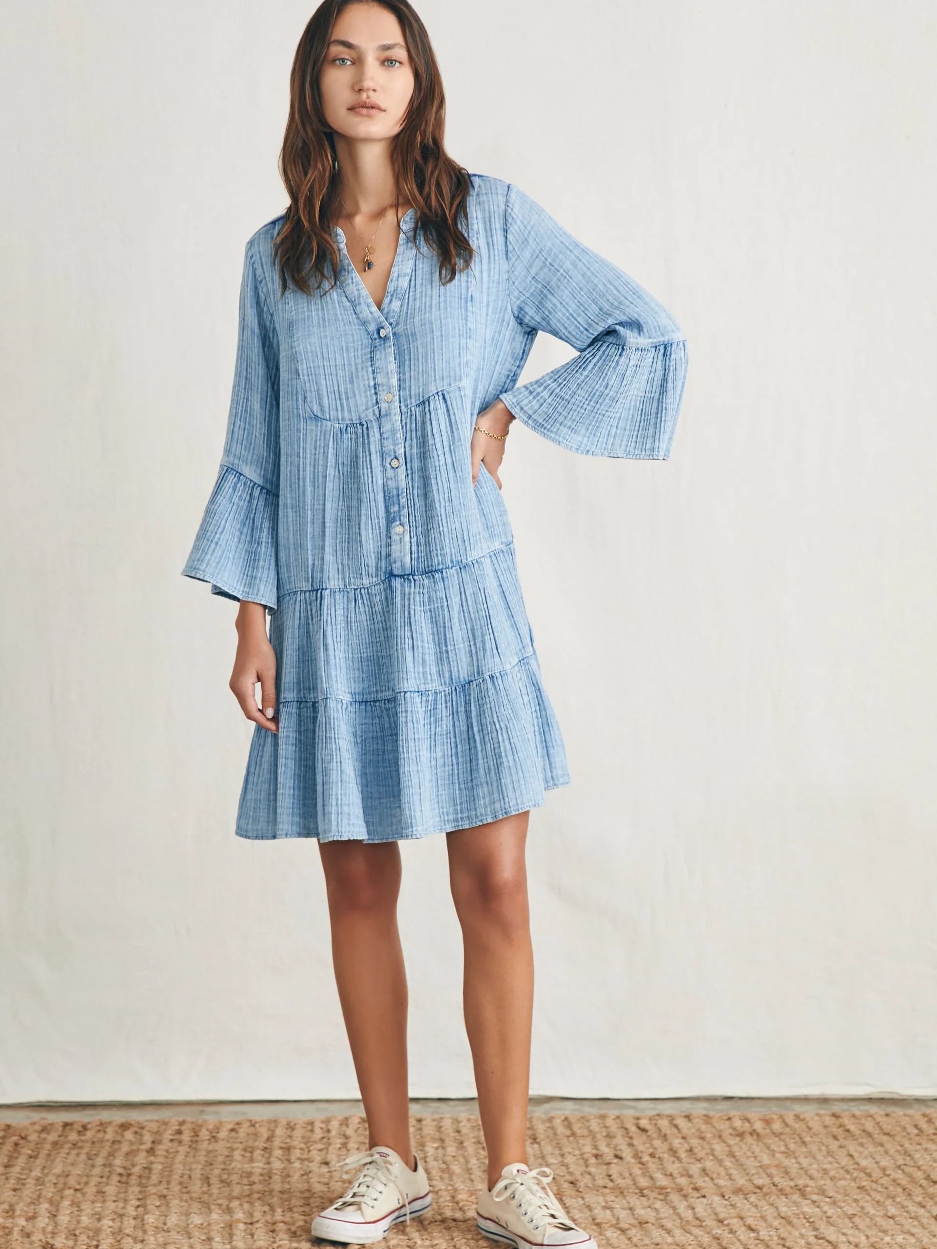 Women Faherty Brand Dresses*Dream Cotton Gauze Kasey Dress -