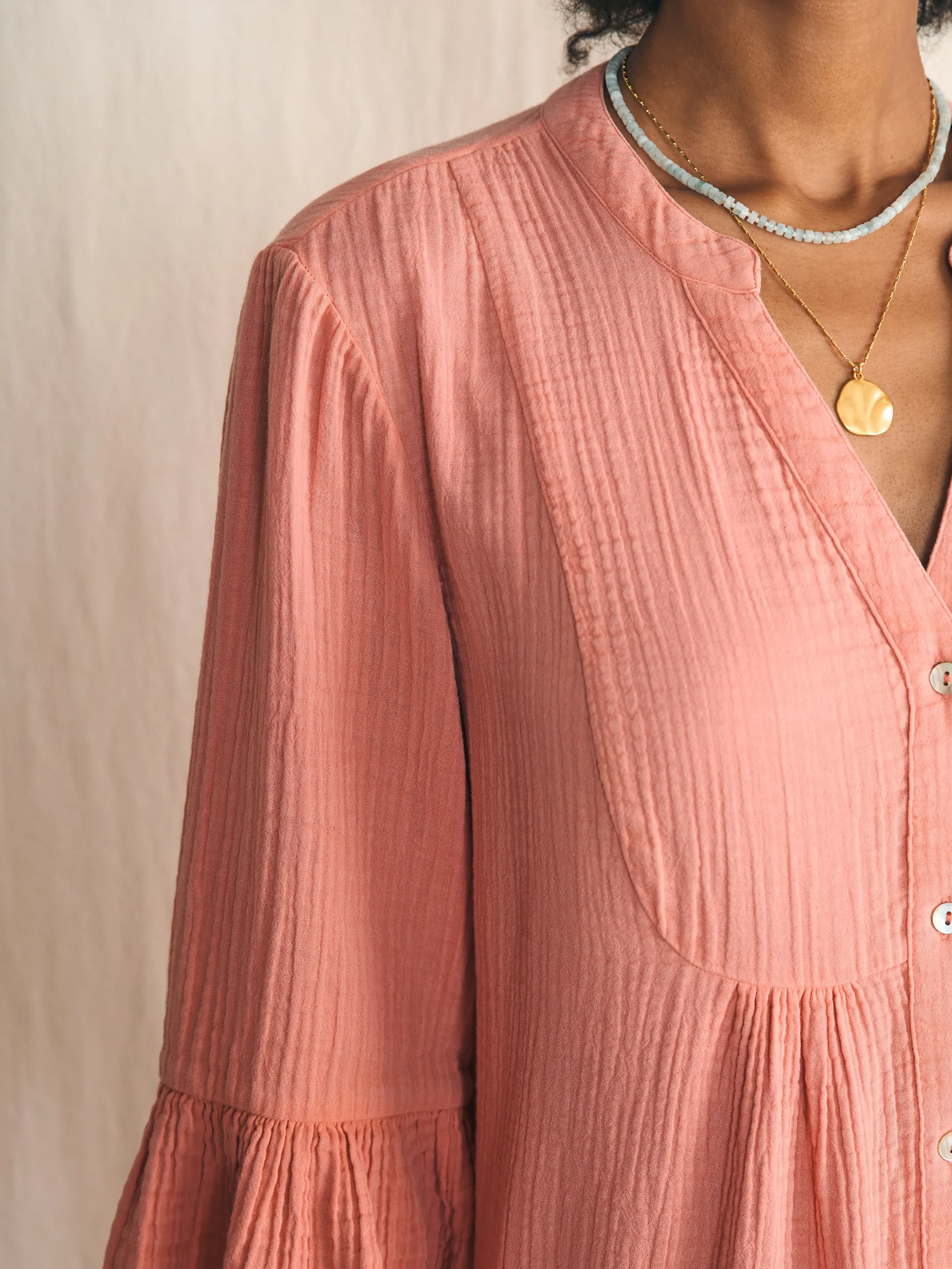 Women Faherty Brand Dresses*Dream Cotton Gauze Kasey Dress -