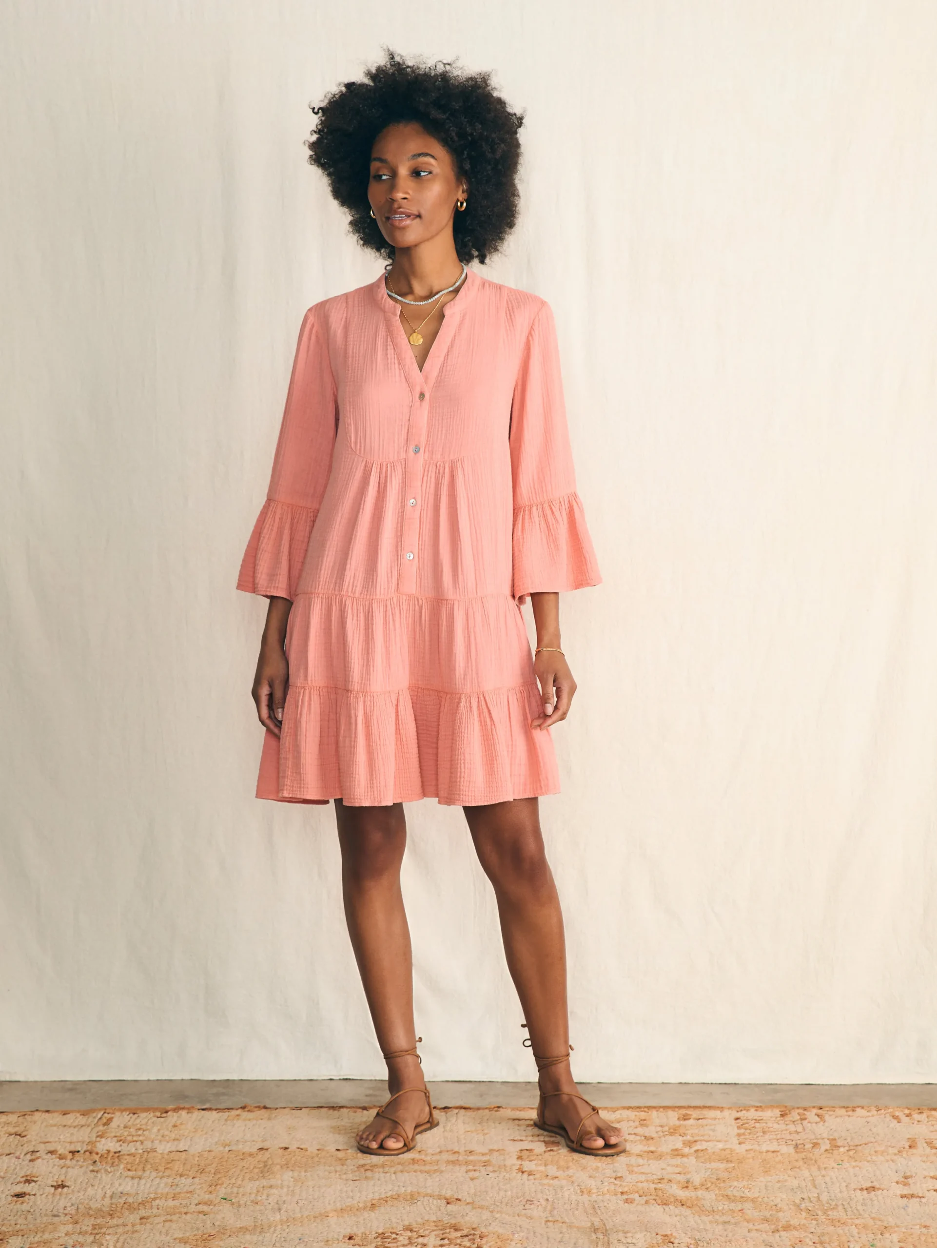 Women Faherty Brand Dresses*Dream Cotton Gauze Kasey Dress -