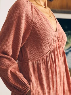 Women Faherty Brand Dresses*Dream Cotton Gauze Sirene Midi Dress -