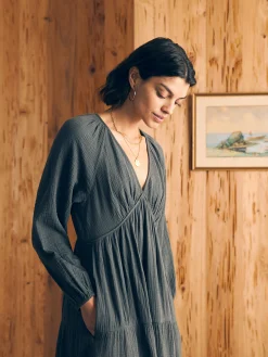 Women Faherty Brand Dresses*Dream Cotton Gauze Sirene Midi Dress -