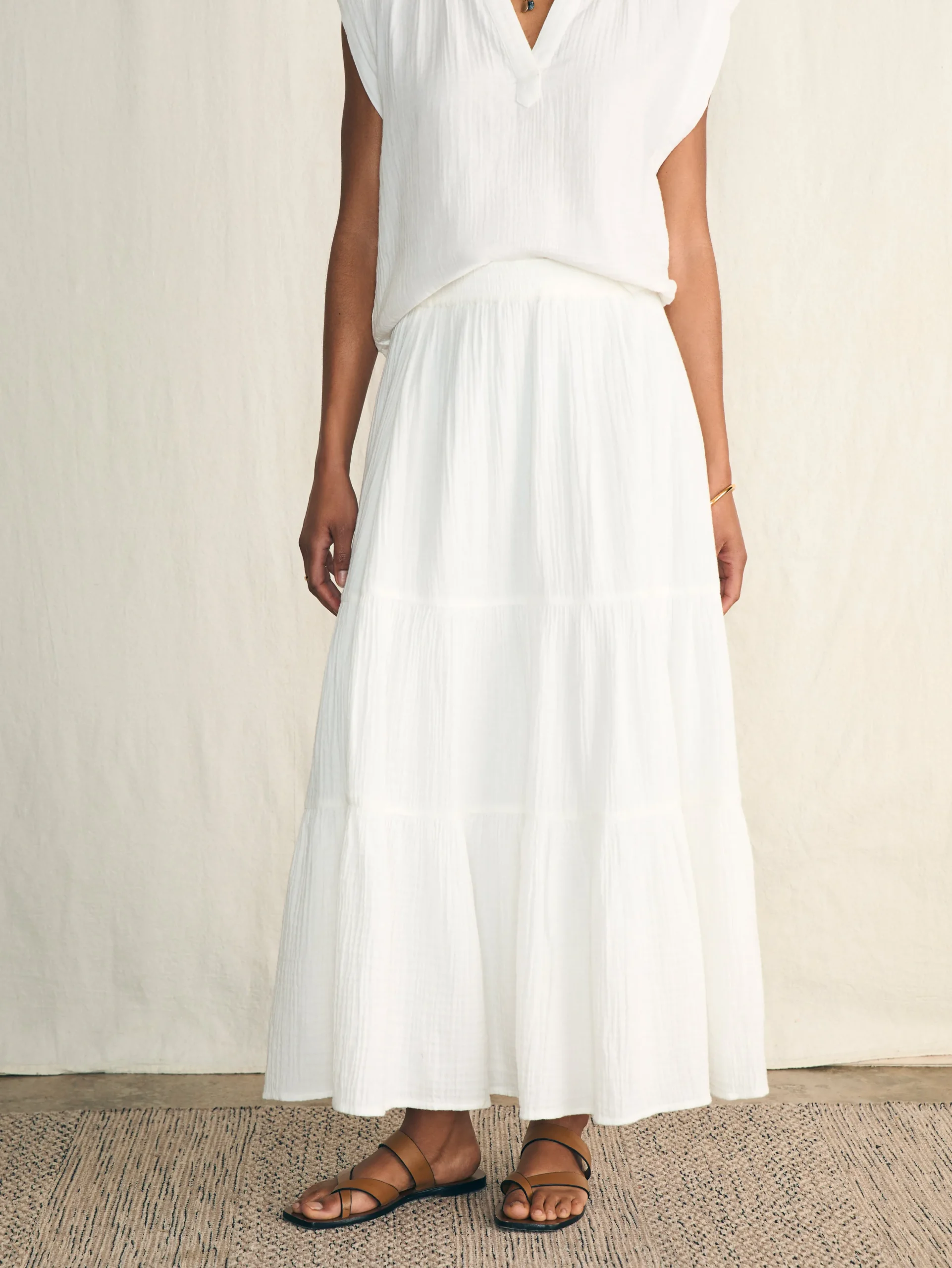 Women Faherty Brand Shorts & Skirts*Dream Cotton Gauze Valentina Skirt -