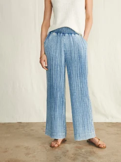 Women Faherty Brand Pants|Swim*Dream Cotton Gauze Wide Leg Pant -