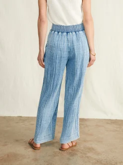 Women Faherty Brand Pants|Swim*Dream Cotton Gauze Wide Leg Pant -