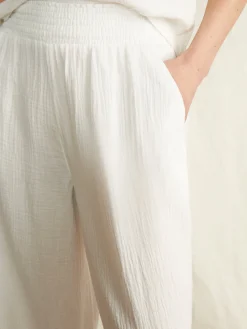 Women Faherty Brand Pants*Dream Cotton Gauze Wide Leg Pant -