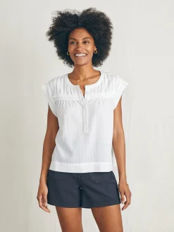 Women Faherty Brand Shirts & Tops*Ellsworth Top -