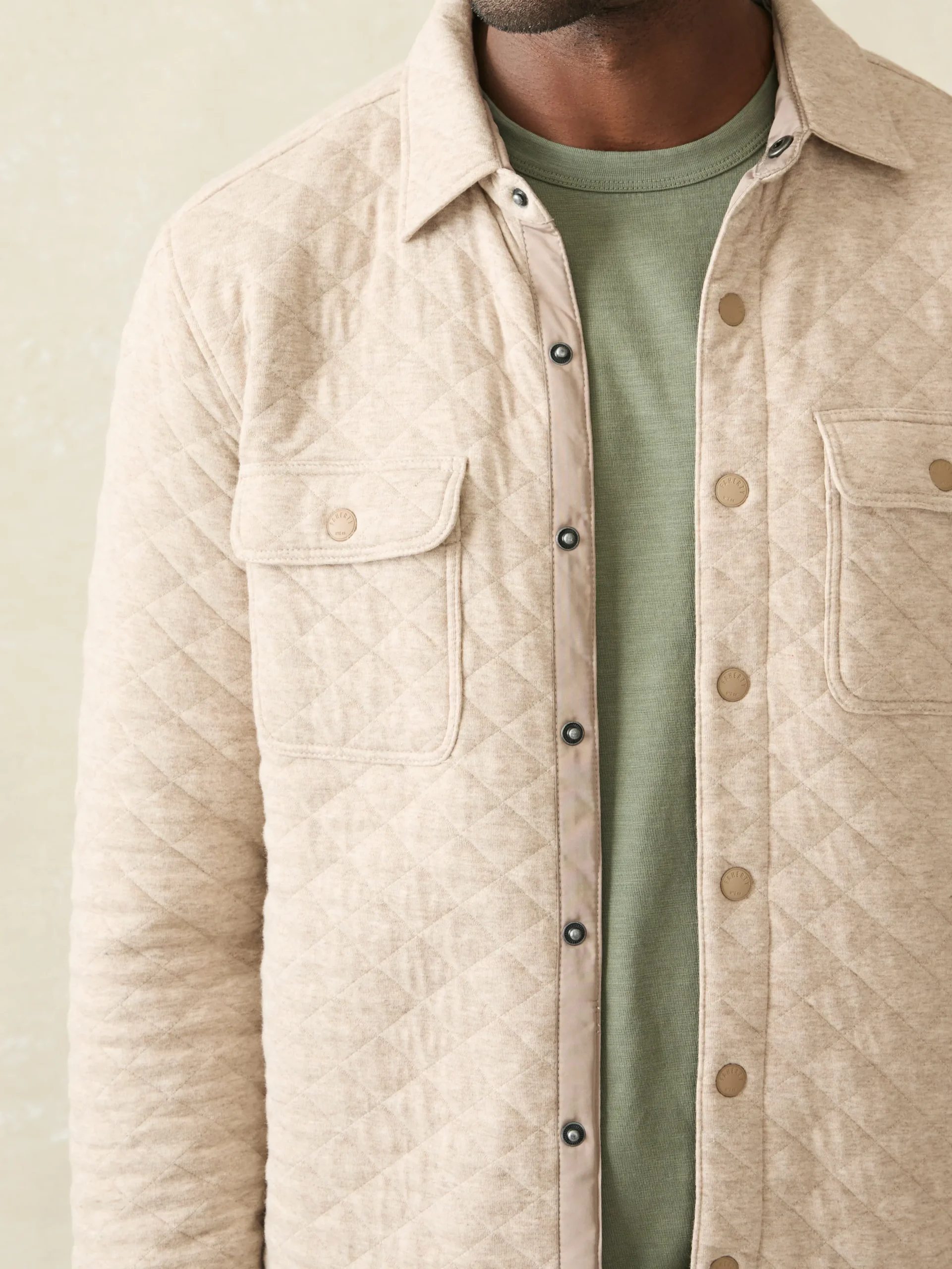 Faherty Brand Jackets & Vests*Epic Quilted Fleece CPO (Tall) -