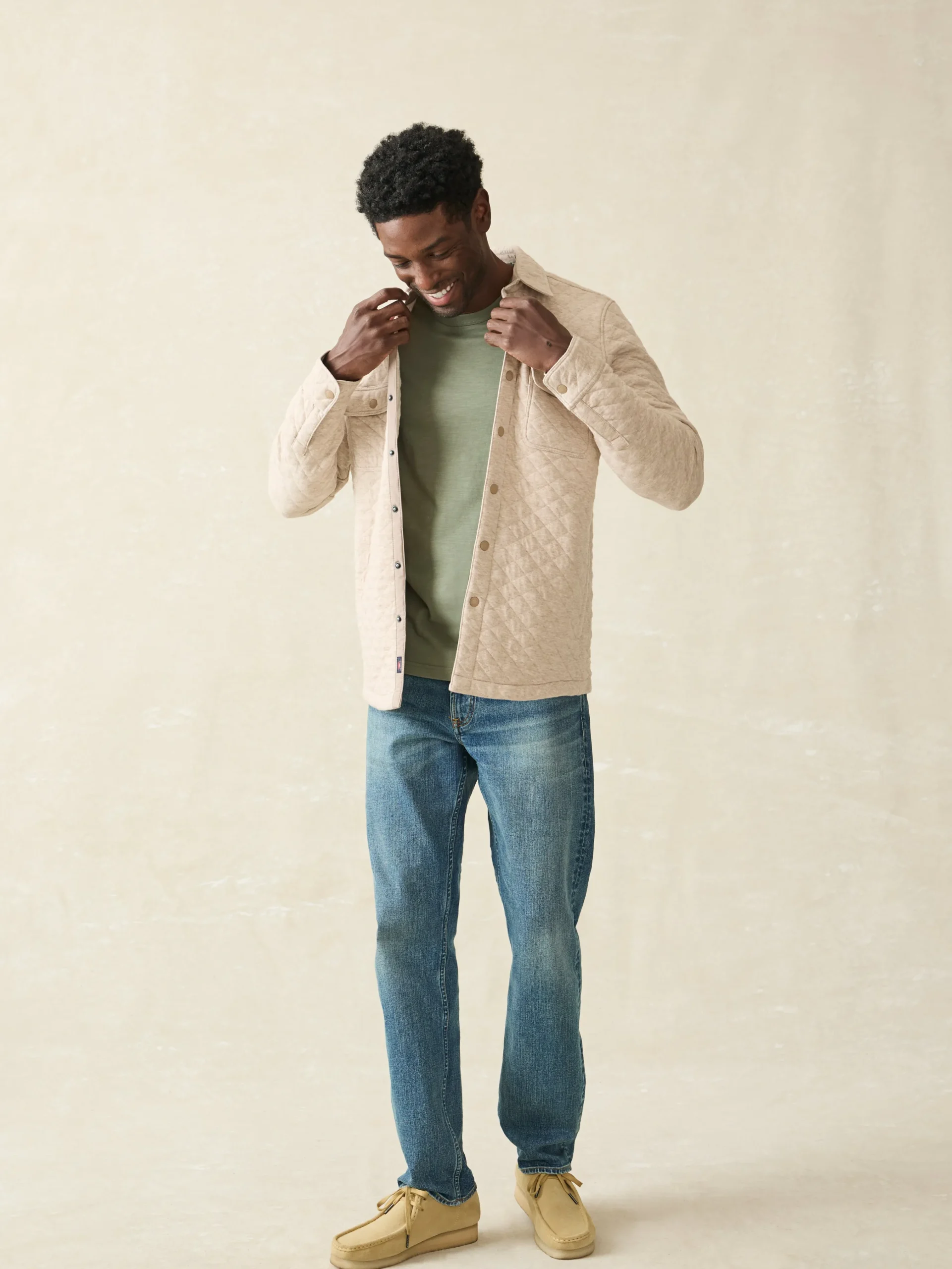Faherty Brand Jackets & Vests*Epic Quilted Fleece CPO (Tall) -