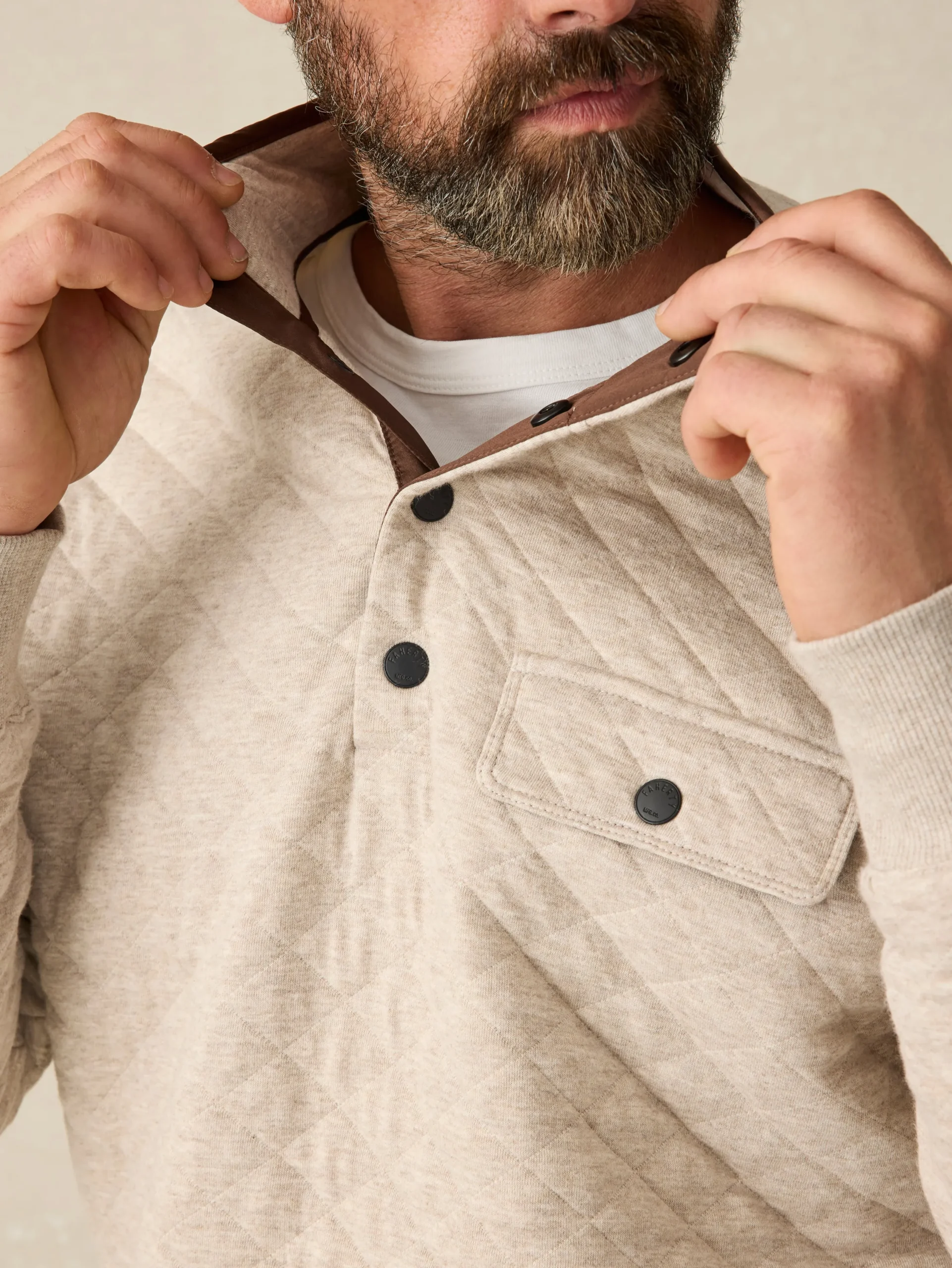 Faherty Brand Jackets & Vests*Epic Quilted Fleece Pullover -