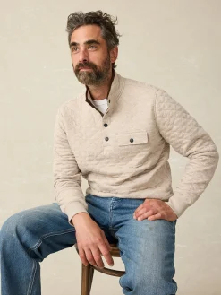 Faherty Brand Jackets & Vests*Epic Quilted Fleece Pullover -