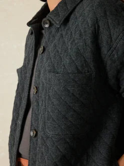 Women Faherty Brand Blazers & Outerwear*Epic Quilted Fleece Shirt Jacket -