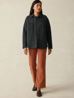 Women Faherty Brand Blazers & Outerwear*Epic Quilted Fleece Shirt Jacket -