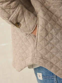 Women Faherty Brand Blazers & Outerwear*Epic Quilted Fleece Shirt Jacket -