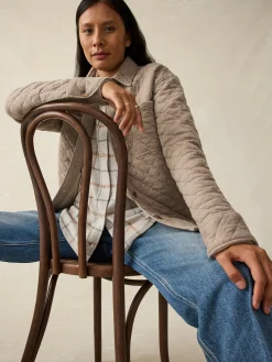 Women Faherty Brand Blazers & Outerwear*Epic Quilted Fleece Shirt Jacket -