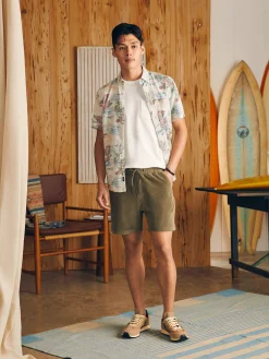 Faherty Brand Shorts*Essential Italian Knit Cord Short (6