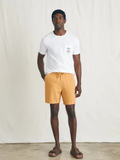 Faherty Brand Shorts*Essential Linen Short (6.5" Inseam) -