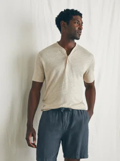 Faherty Brand Shorts*Essential Linen Short (6.5" Inseam) -