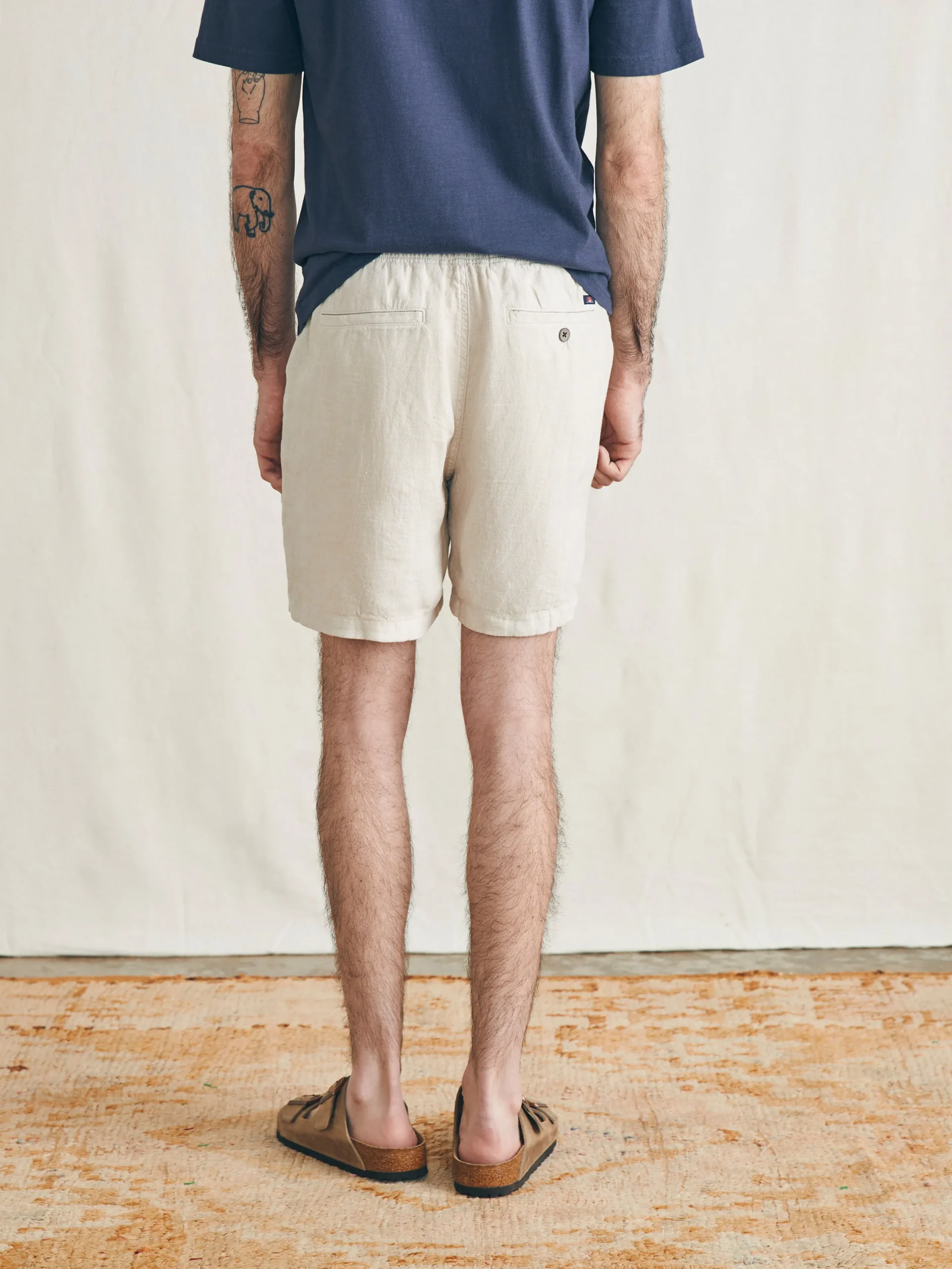 Faherty Brand Shorts*Essential Linen Short (6.5" Inseam) -