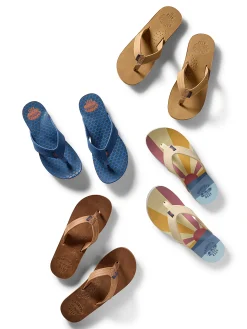 Women Faherty Brand Swim*Faherty X REEF Women's Drift Away Flip Flop -