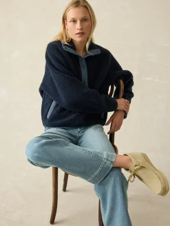 Women Faherty Brand Blazers & Outerwear*Fireside Fleece Popover -