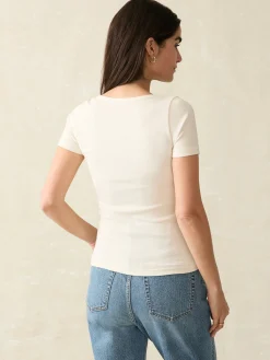 Women Faherty Brand T-Shirts*Freestyle Rib Knit Tee -