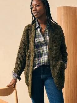 Women Faherty Brand Sweaters*Frost Waffle Cardigan -