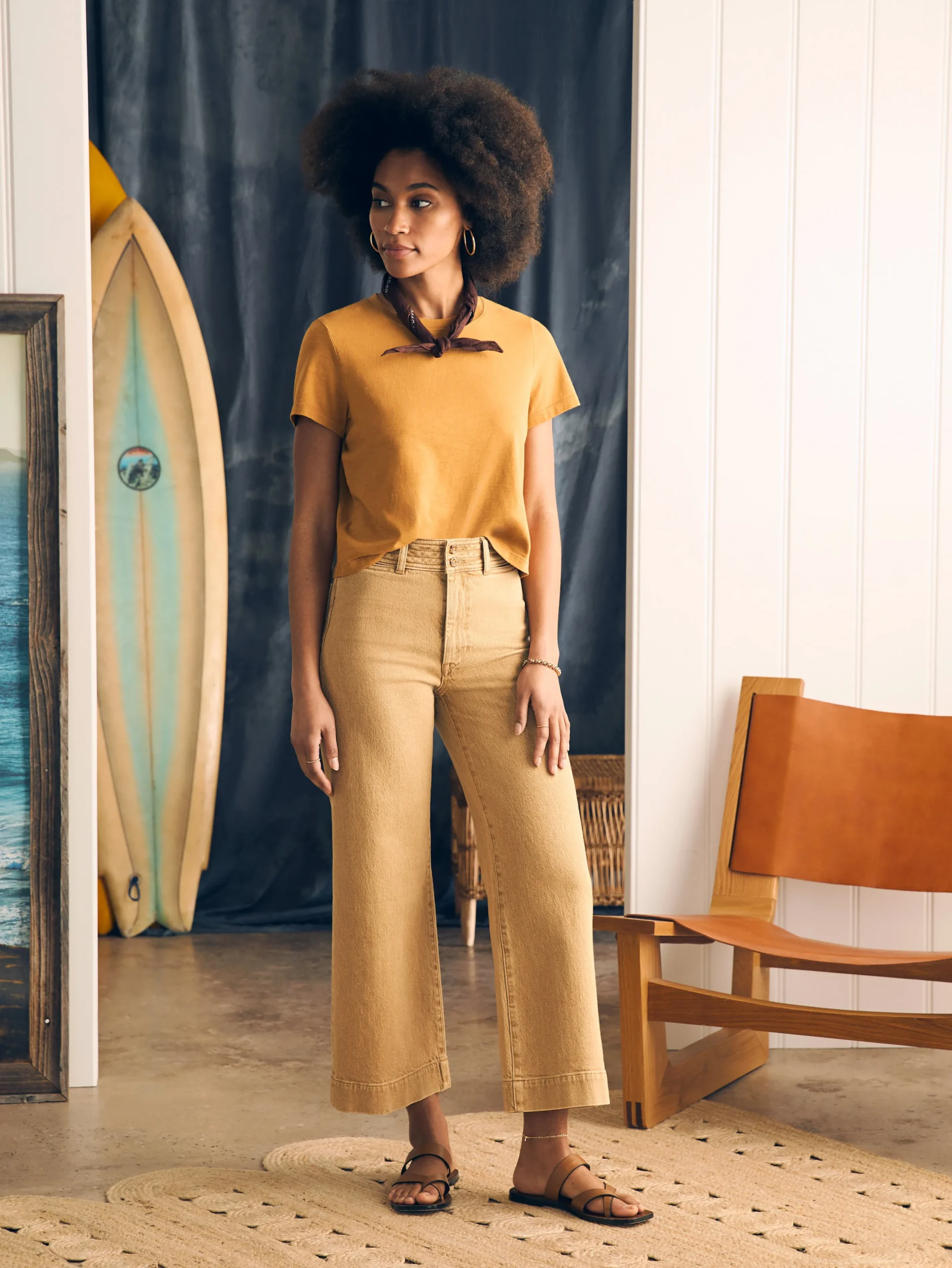 Women Faherty Brand Pants|Jeans*Harbor Crop Jean -