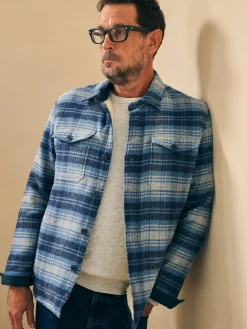 Faherty Brand Jackets & Vests*High Pile Fleece Lined Wool CPO -