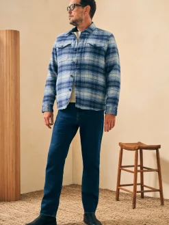 Faherty Brand Jackets & Vests*High Pile Fleece Lined Wool CPO -