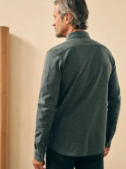 Faherty Brand Shirts*Houndstooth Knit Shirt -