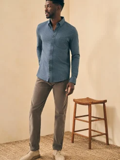 Faherty Brand Shirts*Houndstooth Knit Shirt -